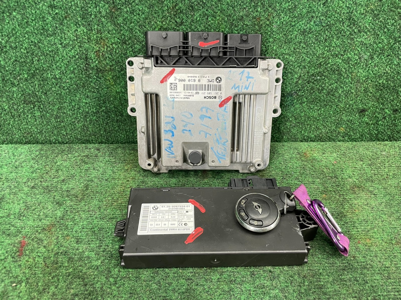 🛑 2012-2016 MINI COOPER S 1.6L Engine Control Module PCM ECM Ignition Set OEM