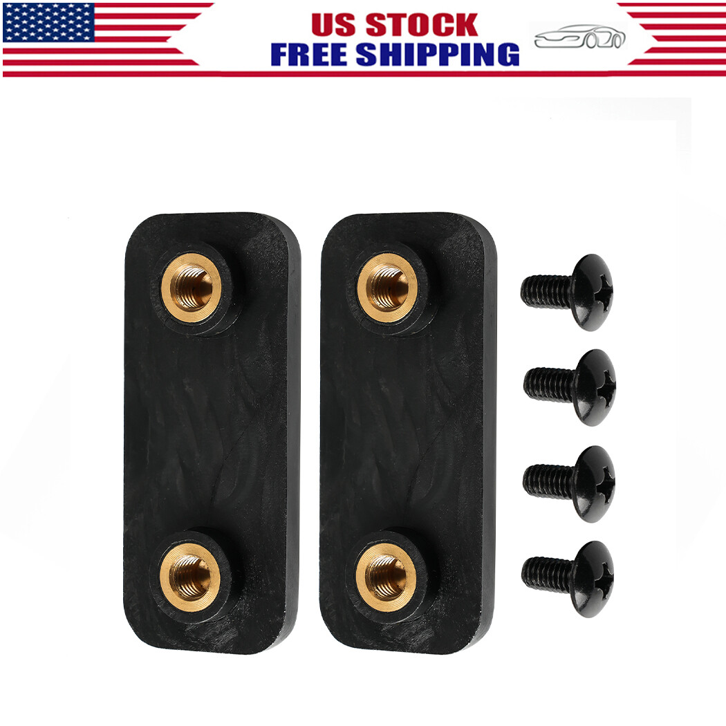 Rear Door Nylon Mounting Plates #64658 w/screws for Truck Cap Leer XL / XR / XQ