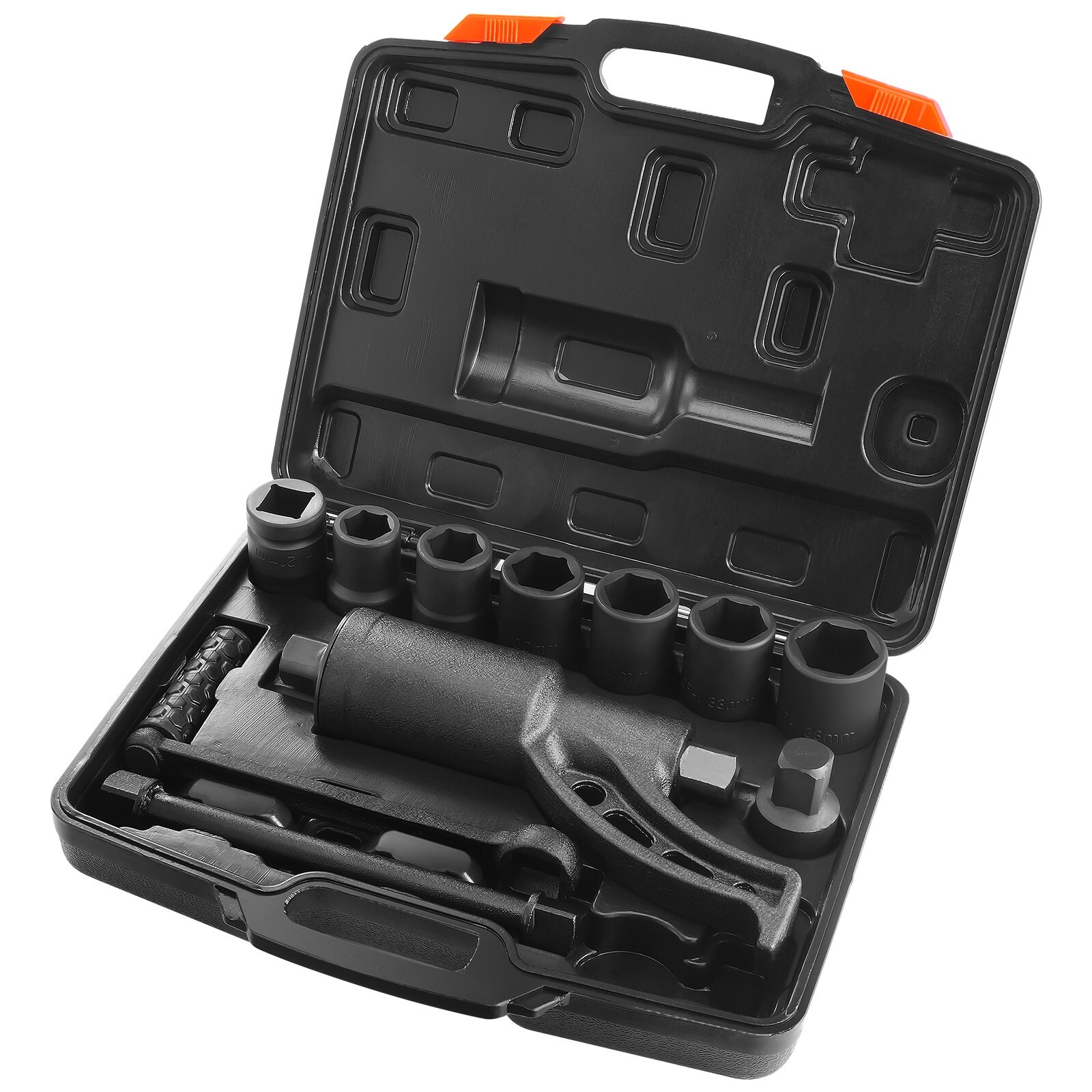 Torque Multiplier Wrench Set 1″ Drive 1:58 Lug Nut Remover with 8 Sockets