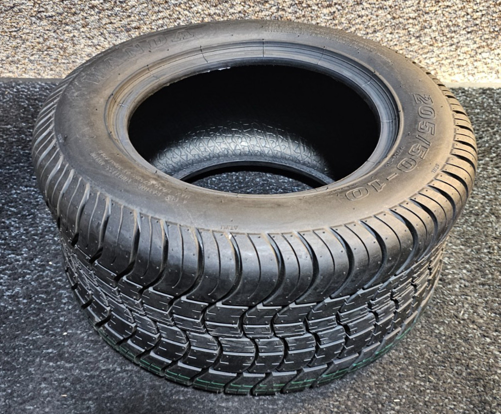 (QTY 1) WANDA 205/50-10 Tubeless Golf Cart Tire 4 Ply P823