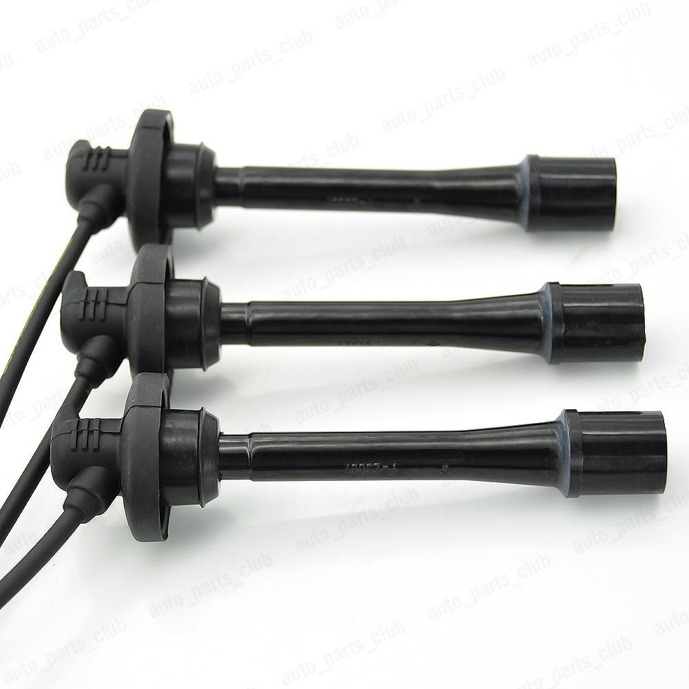 OEM Ignition Wire TE66 & 6pc Spark Plug K16TR11 For Toyota 4Runner Tacoma Tundra