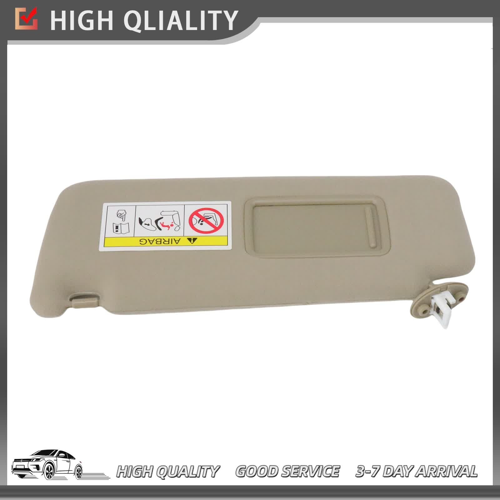 Sun Visor & Mirror Driver Beige For Lexus GX460 2010-2023 4.6L 74320-60D22-A0