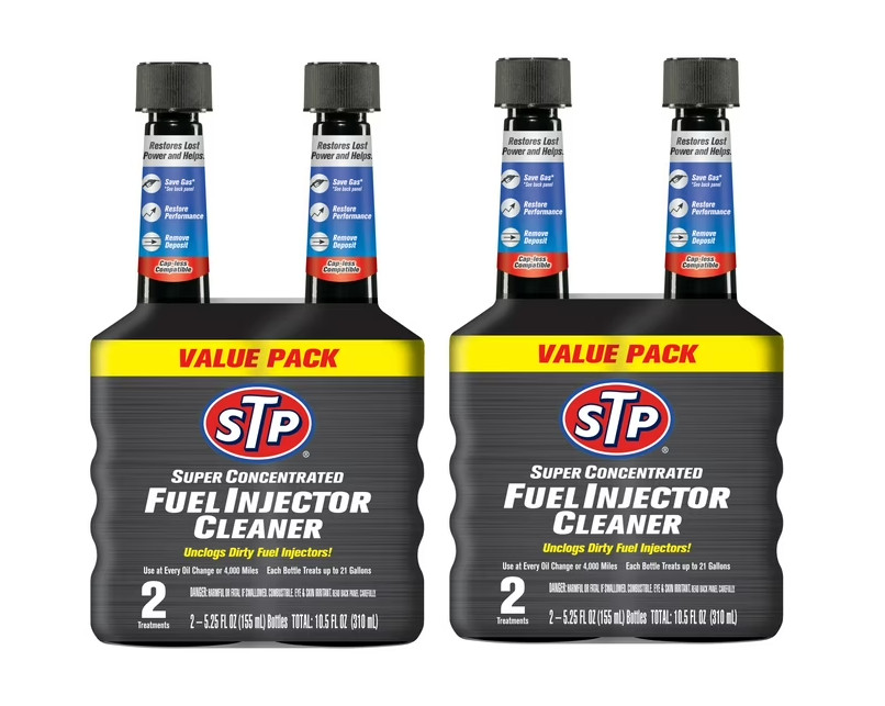 4Pcs STP Super Concentrated Fuel Injector Cleaner – 5.25 fl oz Best Fuel Cleaner