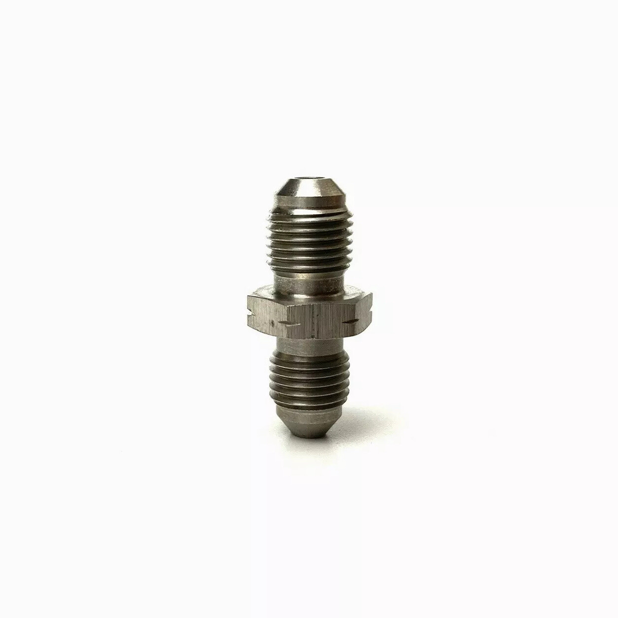2 Pieces AN3 Male to M10x1.0 Male Stainless Steel Fitting Adapter with Concave