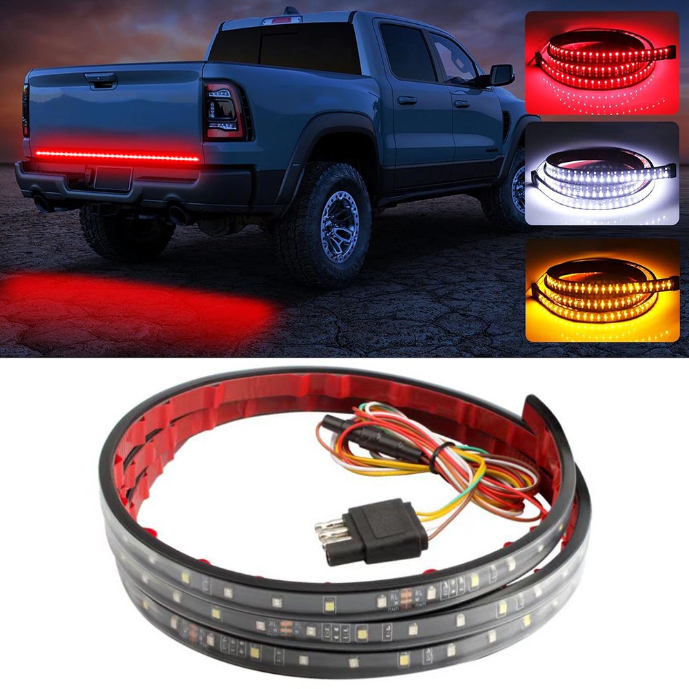 60″ LED Strip Tailgate Light Bar Reverse Brake Signal For Chevy Ford Dodge Truck
