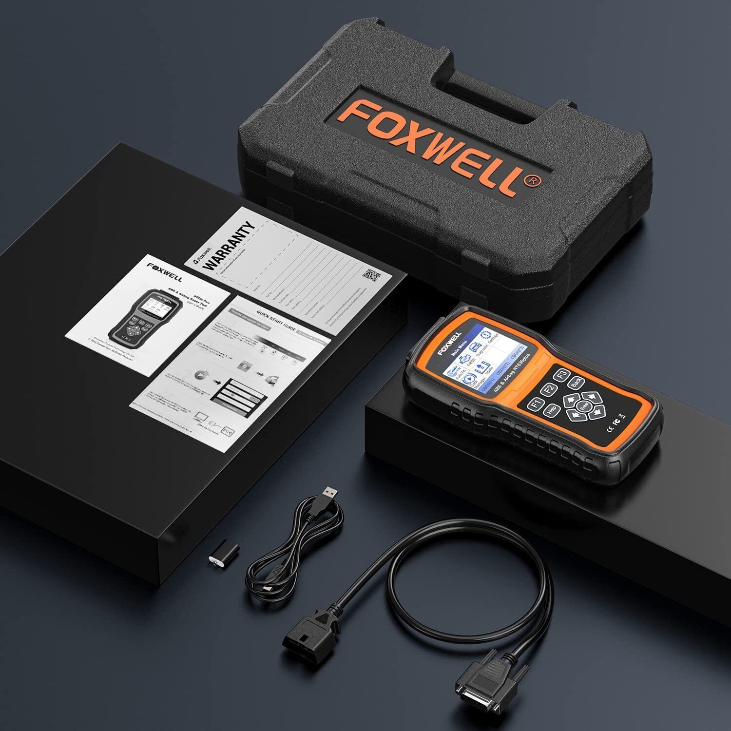 Foxwell NT630 Plus Bidirectional SRS SAS ABS Bleeding OBD2 Scanner Diagnostic