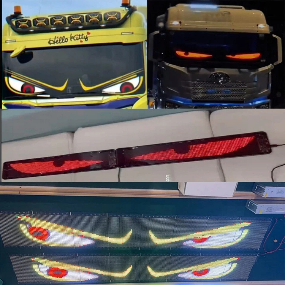Truck-Specific Devil’s Eye LED-Screen Car Eye Light Truck Dynamic LED Light USA