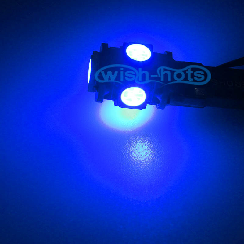 6Pcs Blue LED Lights Interior Package Kit For 2003-2008 Hyundai Tiburon