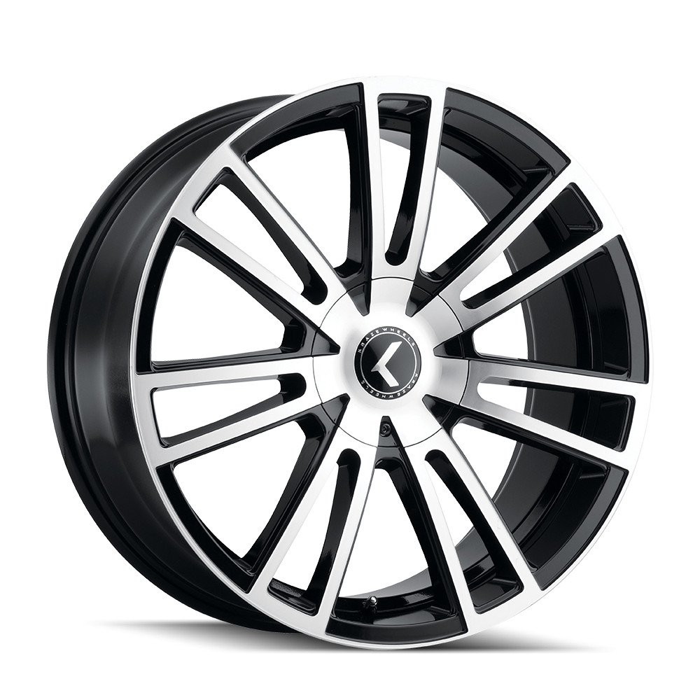 KRAZE SPECTRA 183 GLOSS BLACK MACHINED 20X8.5 5-108/5-114.3 38MM 72.62MM