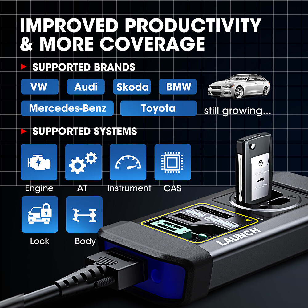 Launch X-Prog 3 Advanced Immobilizer & Key Programmer Work with X431 V+ PRO3S+