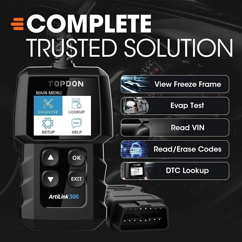 2026 TOPDON AL300 Car Engine Fault Code Reader OBD2/EOBD/CAN Diagnostic Scanner