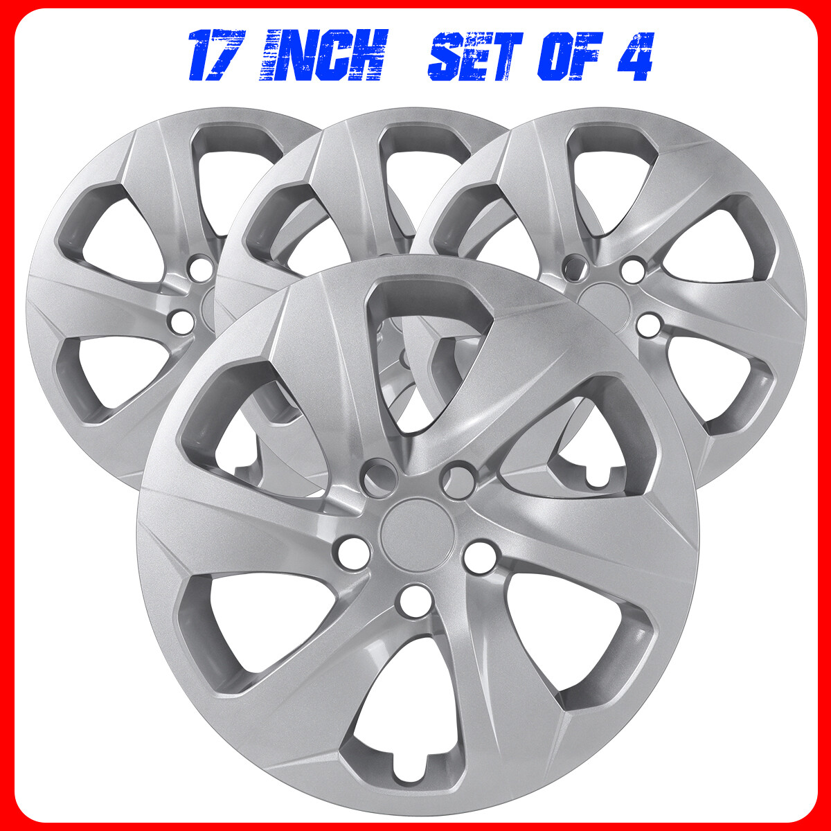 17 inch Steel Wheel Hubcaps Set of 4 Snap-On For R15 2019-2025 TOYOTA RAV4