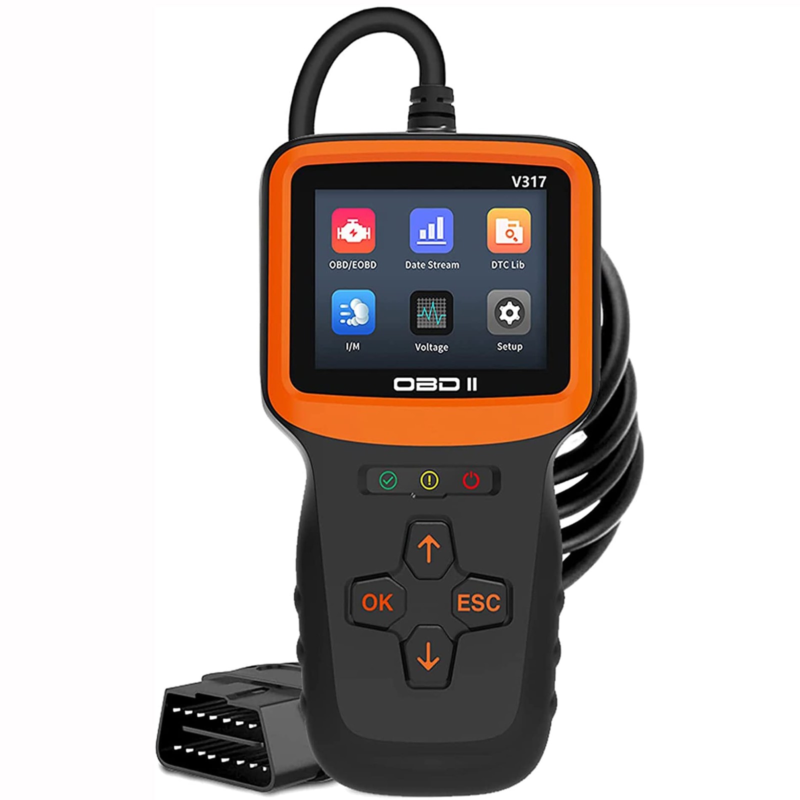 Full OBD2 Engine Diagnostic Scanner EVAP Tester Code Reader VIN Live Data Stream