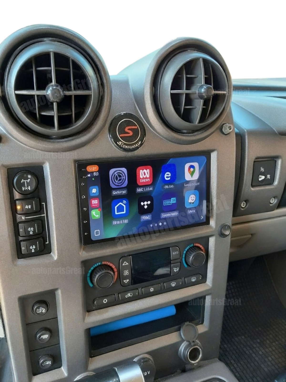 For 2003-2006 Hummer H2 Android 15 Navi GPS Carplay Stereo Radio Wifi DSP Player