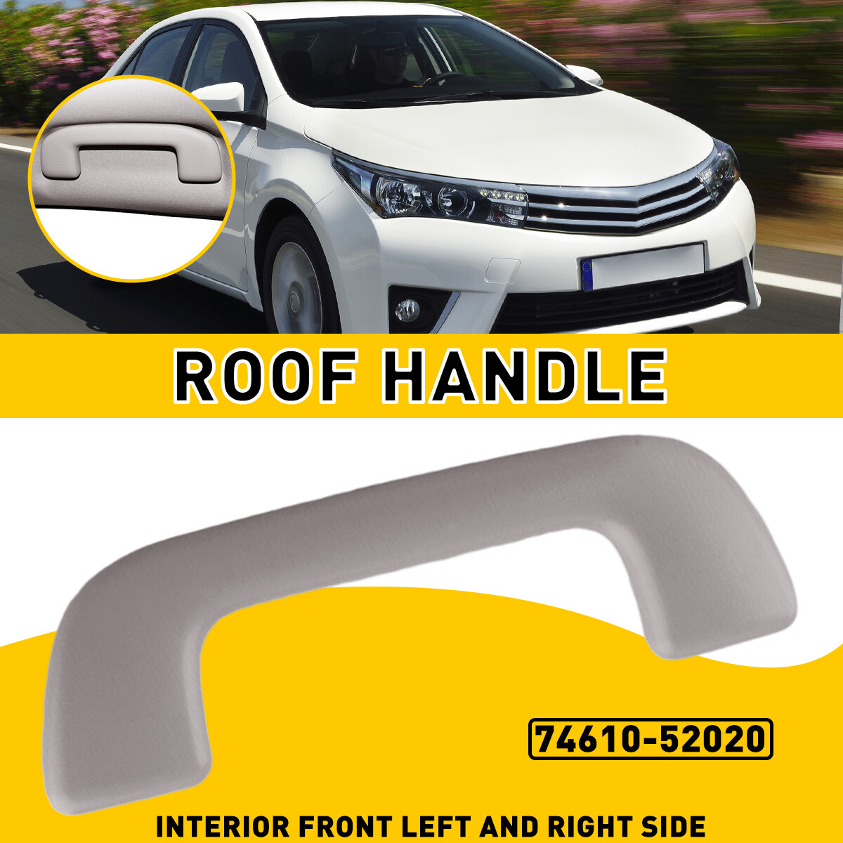 Front Left Roof Pull Handle Grab Grip Holder For Toyota 4Runner 7461052020B0