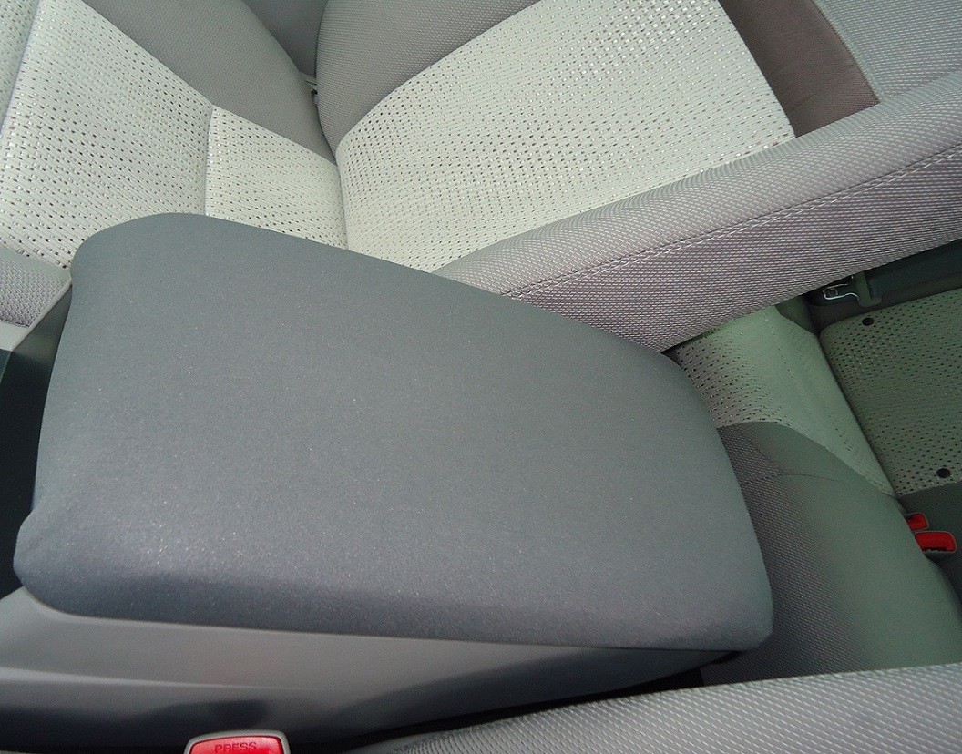 Auto Armrest Cover for Center Console Lid Made in USA F4 Gray Neoprene