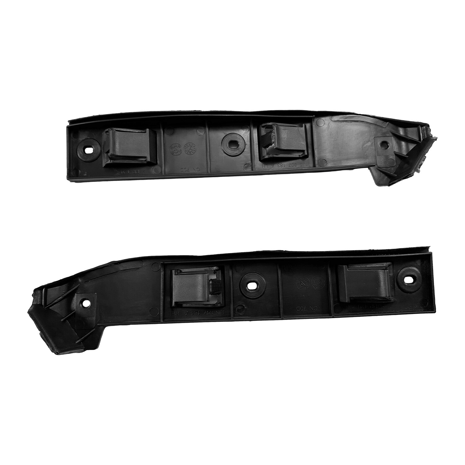 Pair Front Bumper Guide Mount Bracket For VW Jetta MK4 Bora 1999-2005 Black