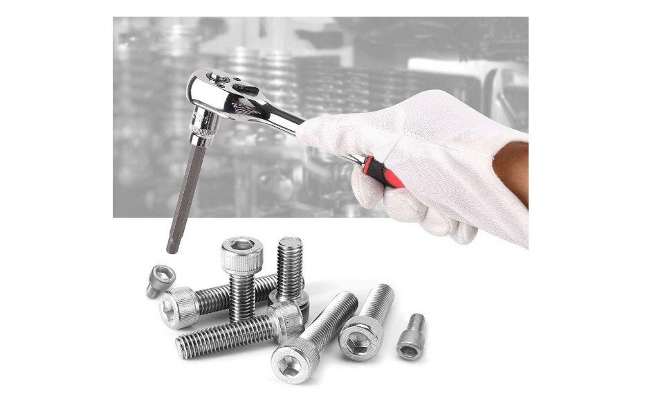 Extra Long Vanadium Torx Star Bit Socket Chrome Polished Hex Drive 110 mm 7 Pack