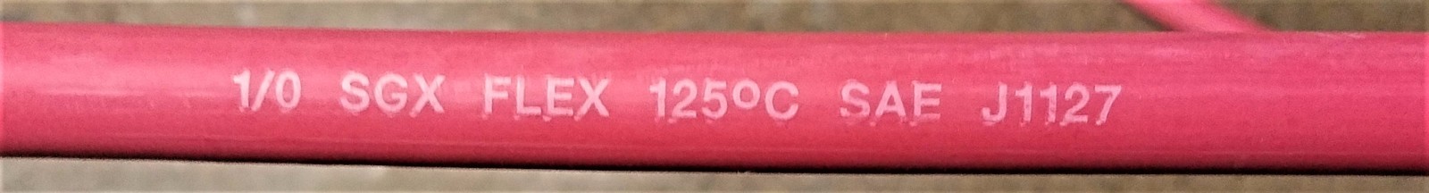 20 FT 1/0 ga GAUGE SGX copper battery power wire cable MADE IN USA
