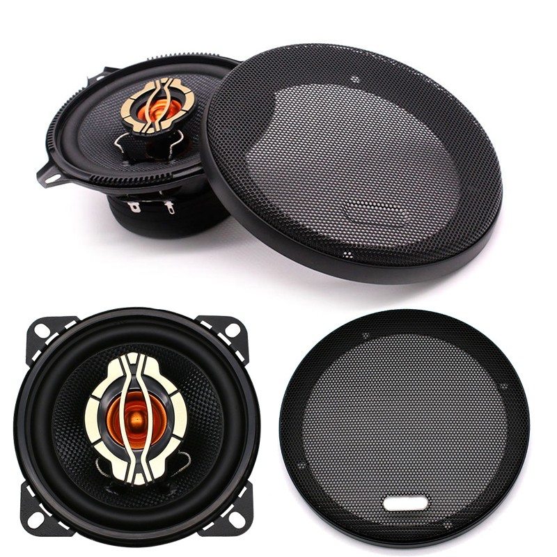 Premium 4 inch 100W Car Audio Coaxial Speakers Set 2 Way HIFI Stereo Sound Pair