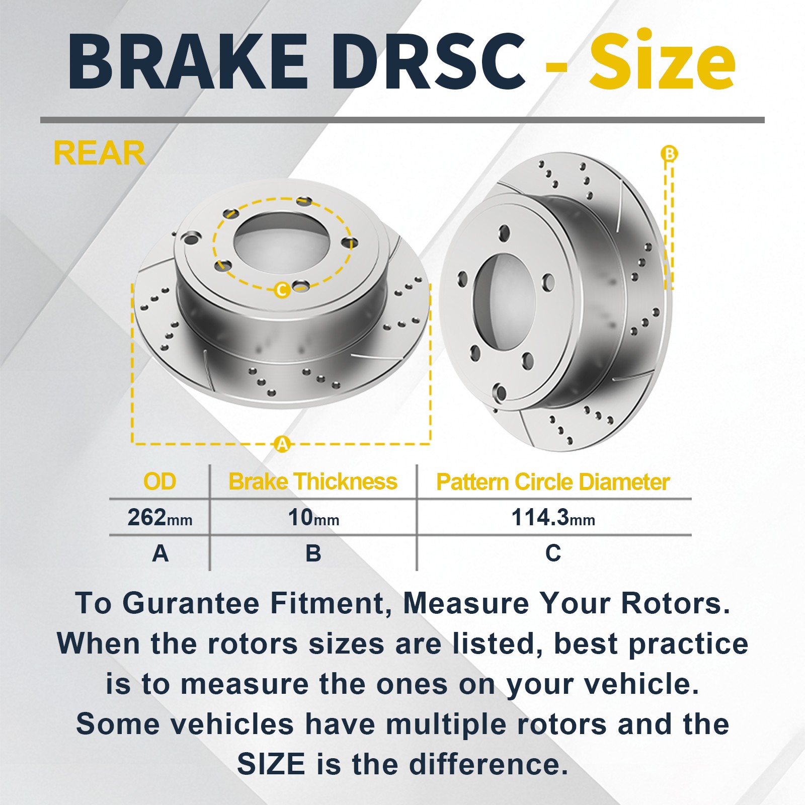 Front Rear Brake Rotors Pads fit for Dodge Avenger 2008-2014 Drilled Slotted