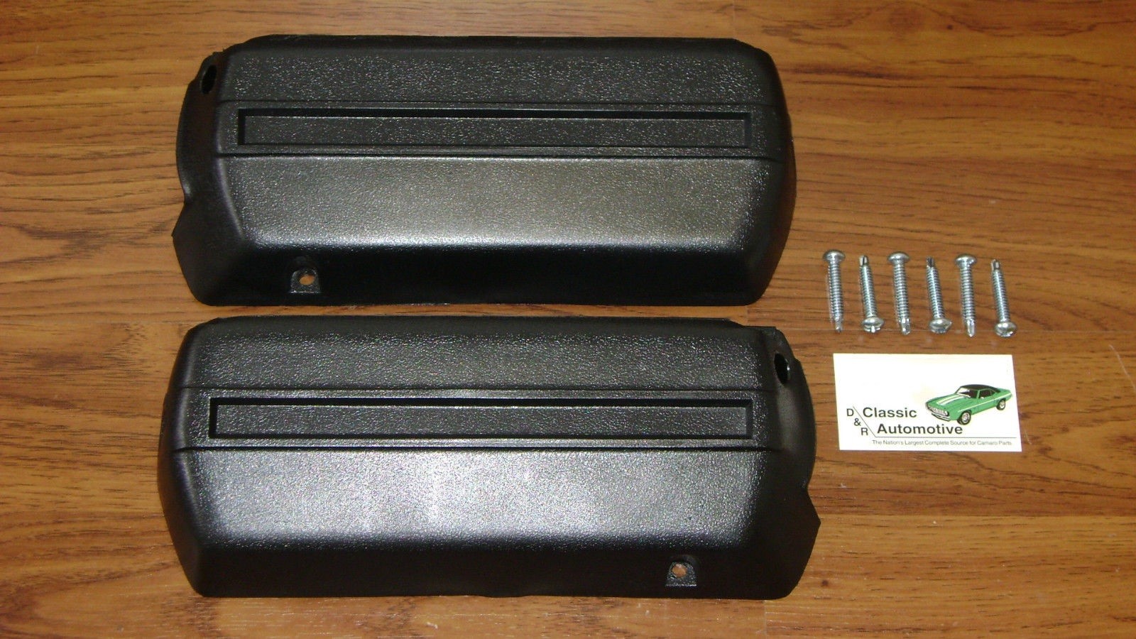 Arm Rest Bases Black Pair with Screws Front Lower Base 11.5″ pad A F X B Body GM