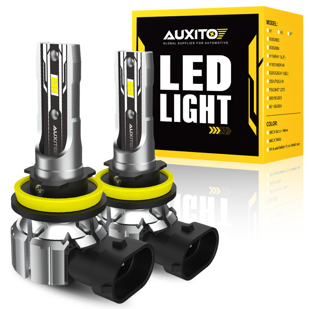 AUXITO H11 H9 H8 LED Headlight Bulb Low Beam Fog Light 100W 50000LM 6500K White