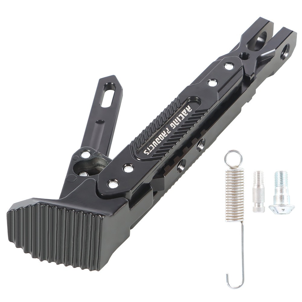 LABLT Motorcycle Kickstand Adjustable CNC Aluminum Alloy Foot Bracket Side Stand