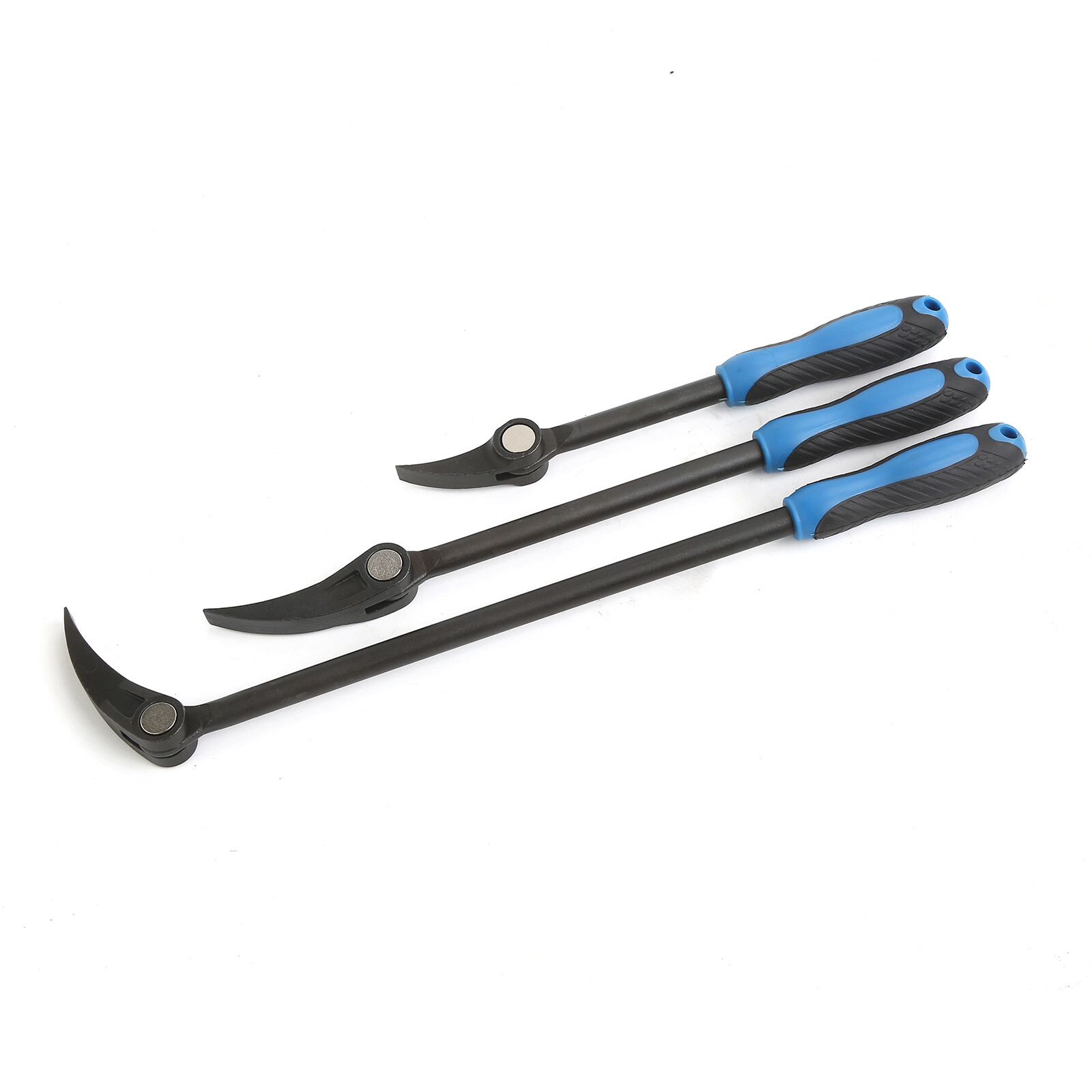 3pc 8″ 12″ 16″ HSS Indexable Pry Bar Set, 11-Position Adjustable Angle Pry Bars