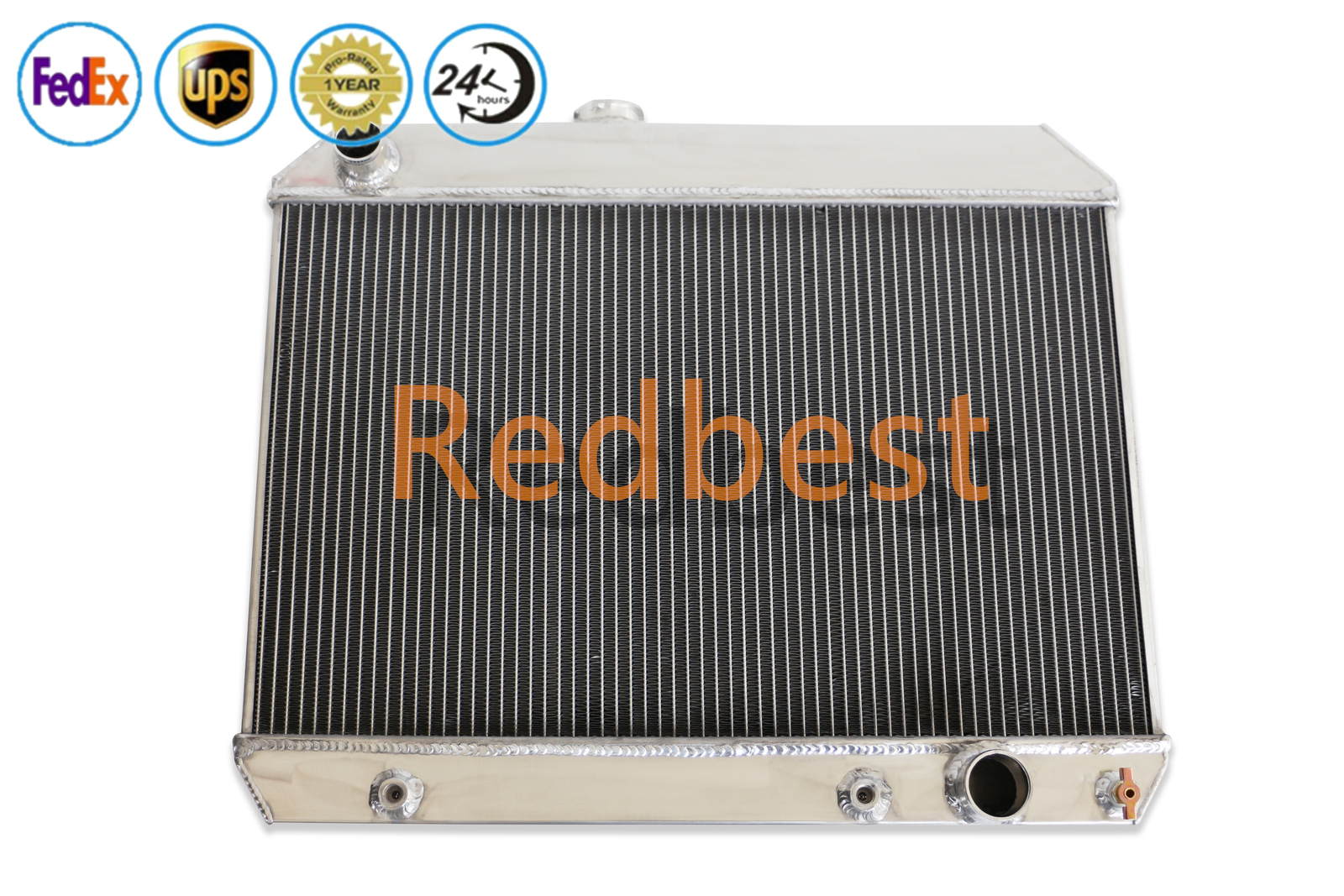 4 Row Aluminum Radiator For 65-67 Pontiac Tempest GTO/Tempest/LeMans AT/MT l6 V8