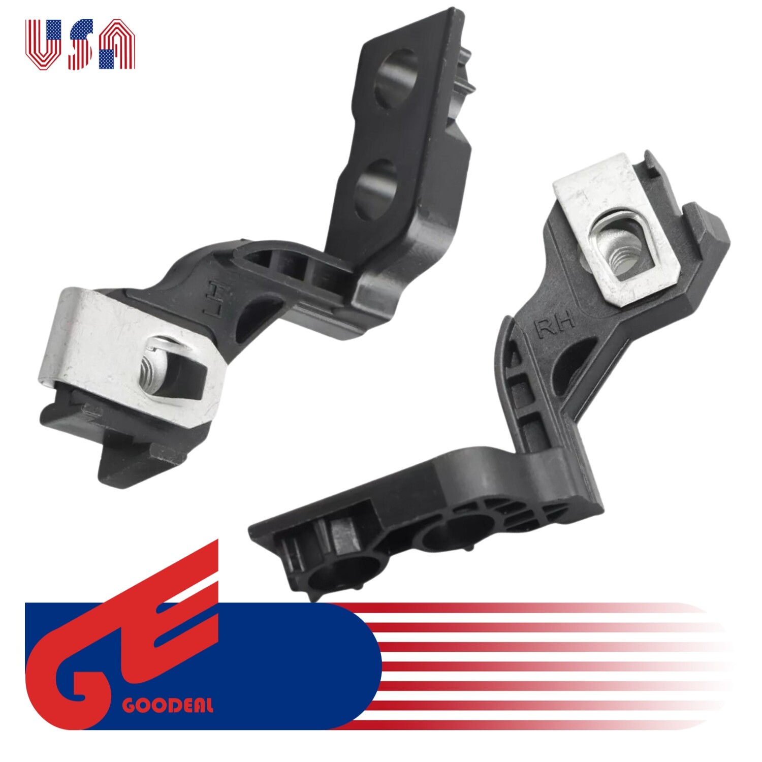 Left &Right Headlight Mounting Bracket For Ford Fusion 2017-2020 HS7Z13A004B US