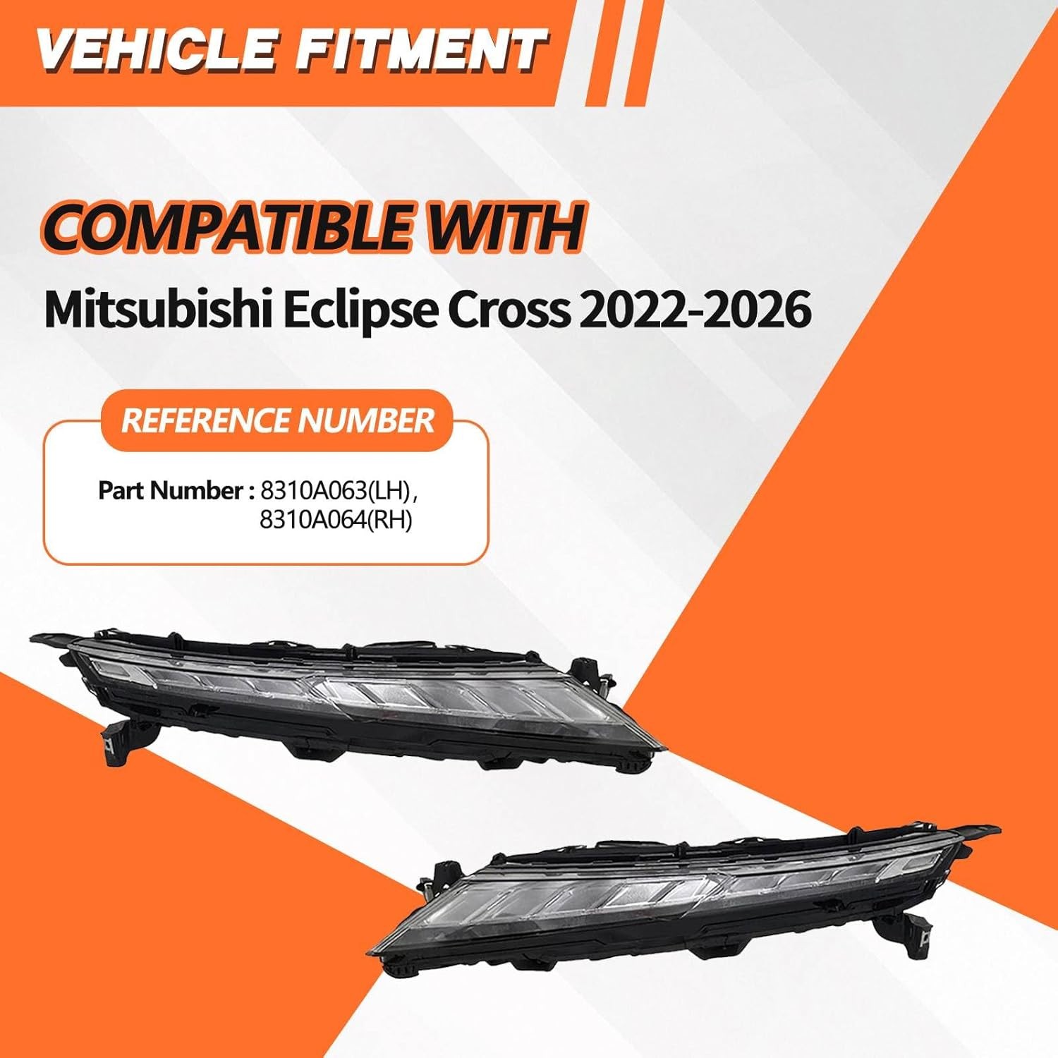 For Mitsubishi Eclipse Cross 2022-2024 25 26 Pair Combo Lamp 8310A063 8310A064