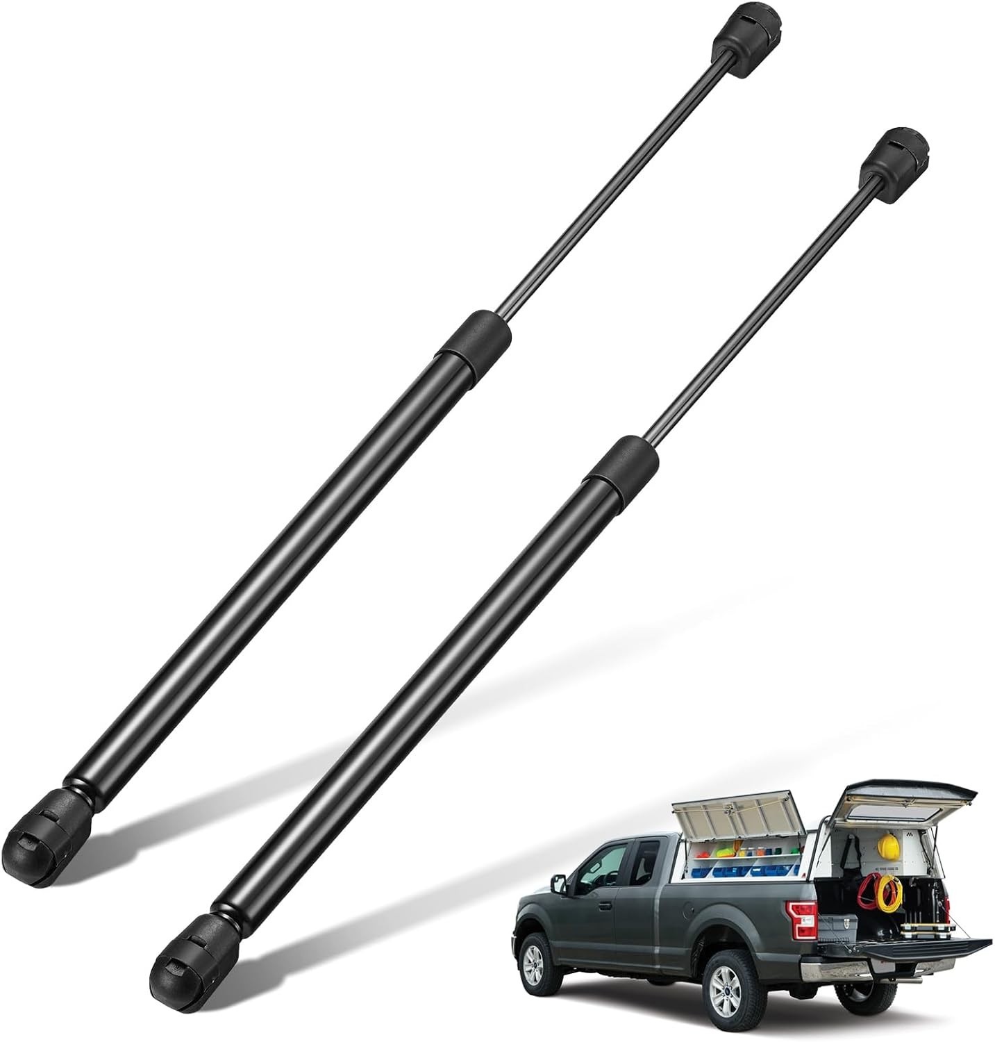 Pair 17 Inch 60lb/267N Gas Struts Lift Support for Leer Camper Shell C16-06867