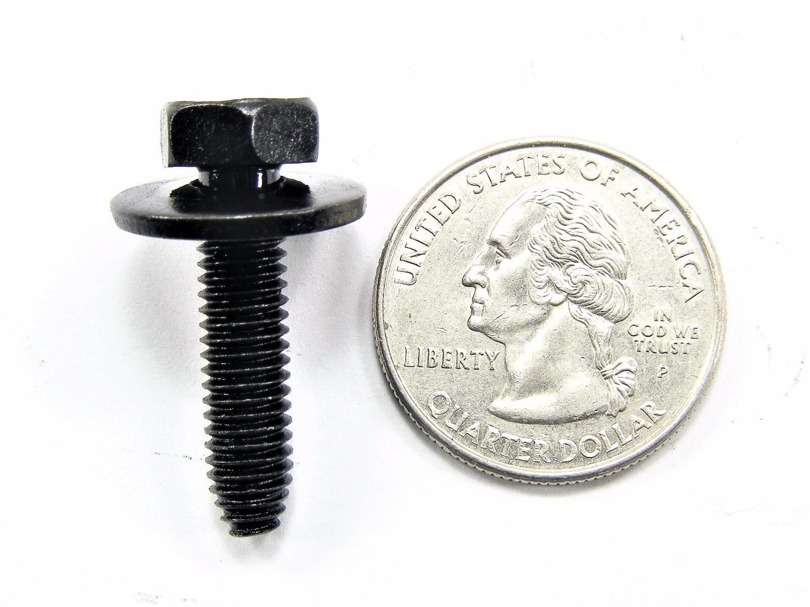 GM Body Bolts- M6-1.0 x 25mm Long- 10mm Hex- 17mm Washer- 20 bolts- #161