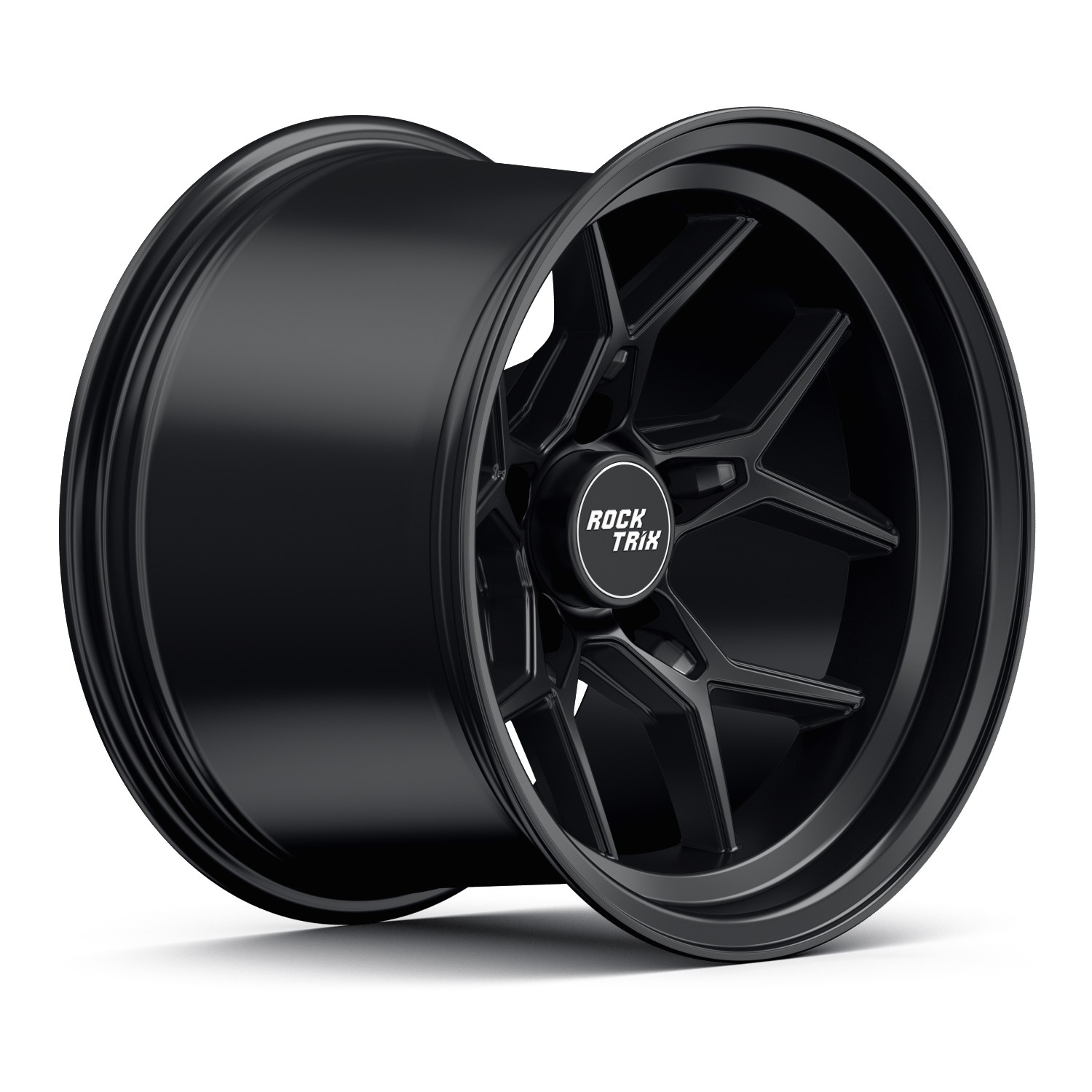 15″ RockTrix RT105 15×10 -44 Black Wheel 5×4.5 5×114.3 Rim for Jeep YJ TJ ZJ XJ
