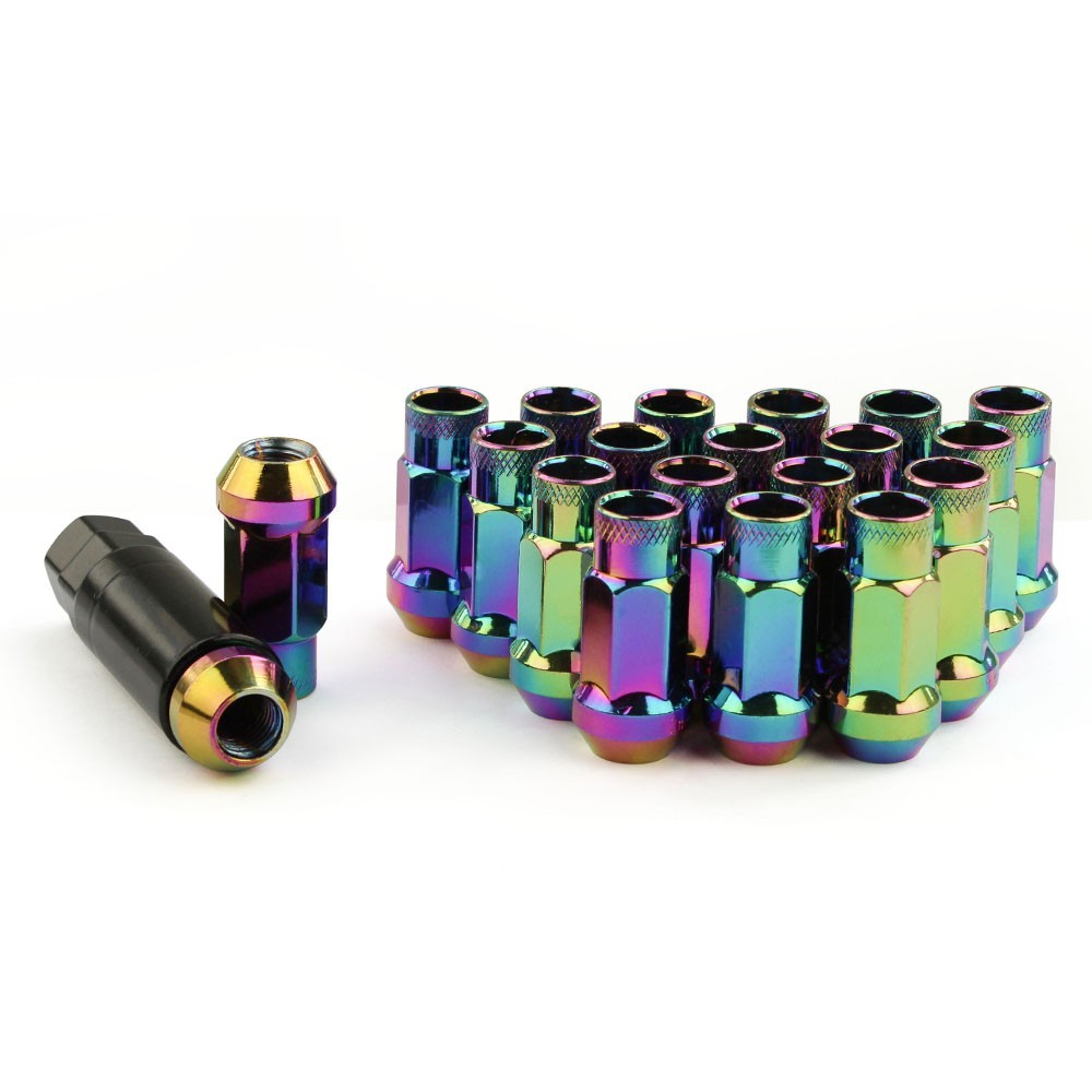 20PCS Forged Steel Racing Wheel Lug Nuts 47mm Open End M12 x 1.5mm M12 x 1.25mm