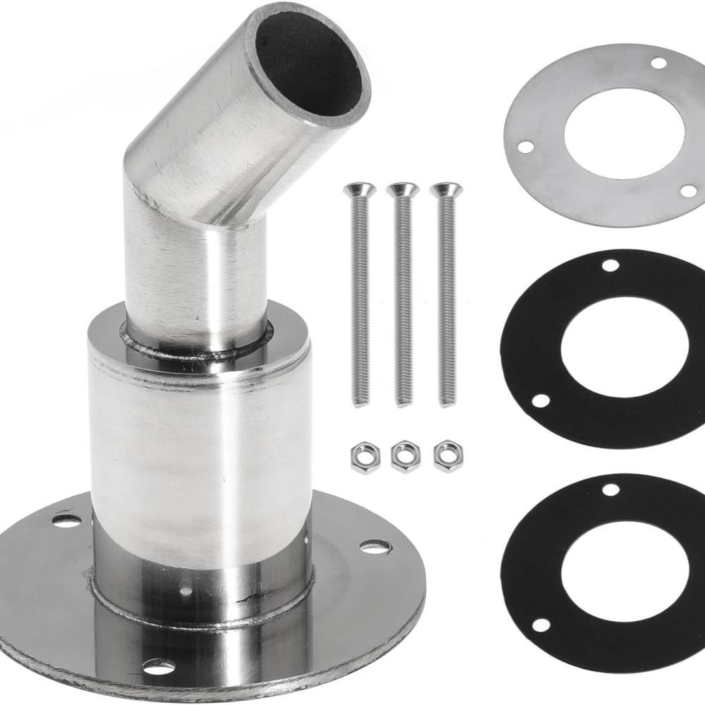 Thru Hull Exhaust Fitting, 24mm 316 Stainless Steel For Diesel Parking Heaters A