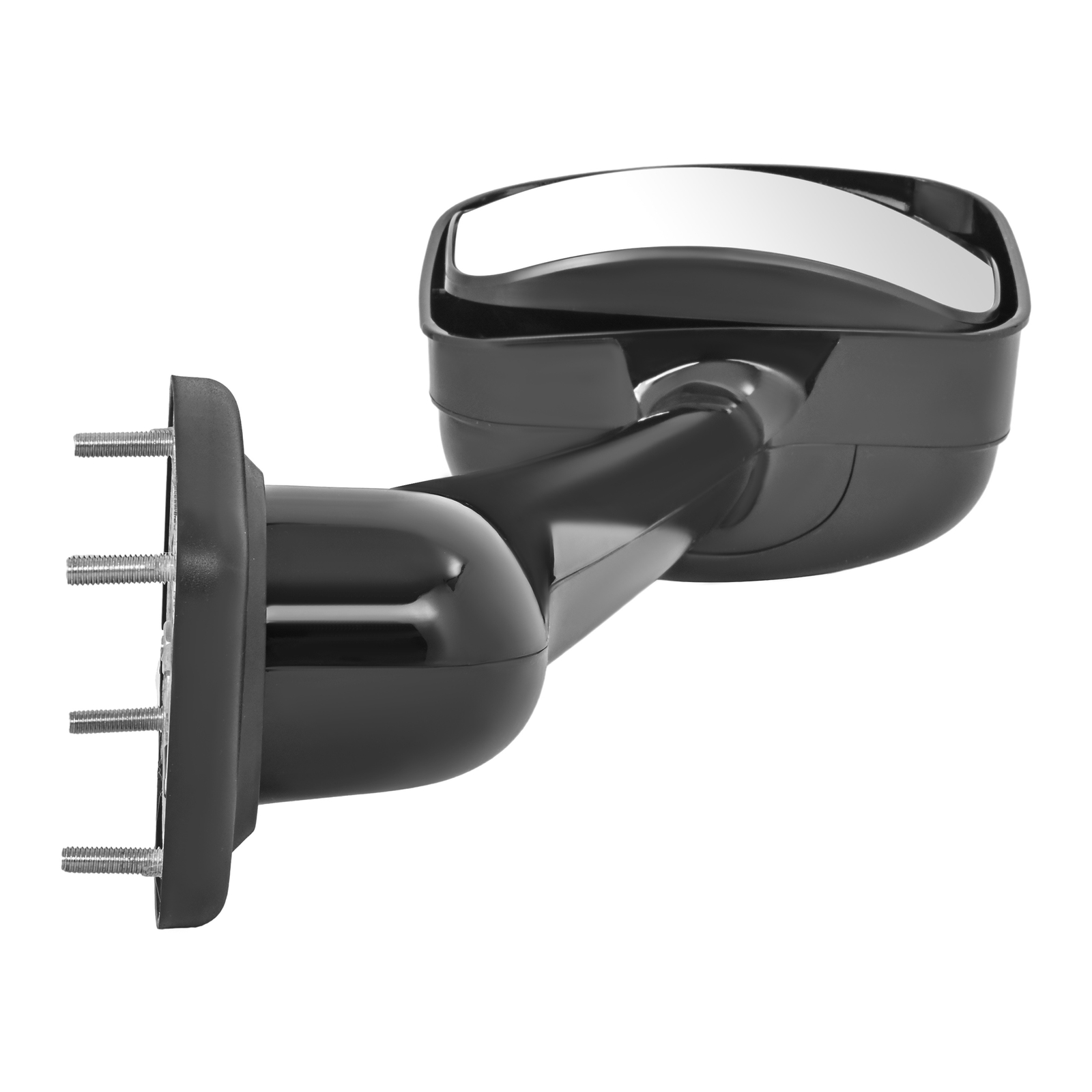 Right Side All Black Hood Mirror For Freightliner Cascadia 2008-2017 ABS+Glass