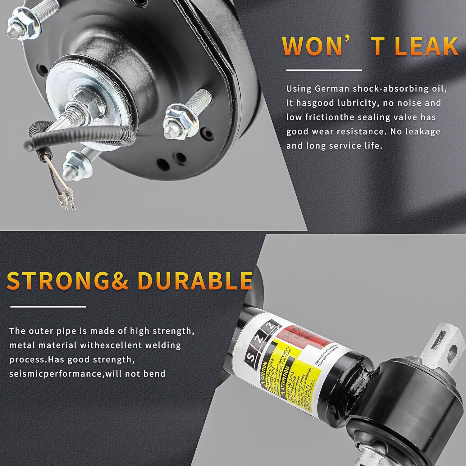 Pair Front Loaded Quick shock Struts Magnetic Ride for 2015-20 Cadillac Escalade