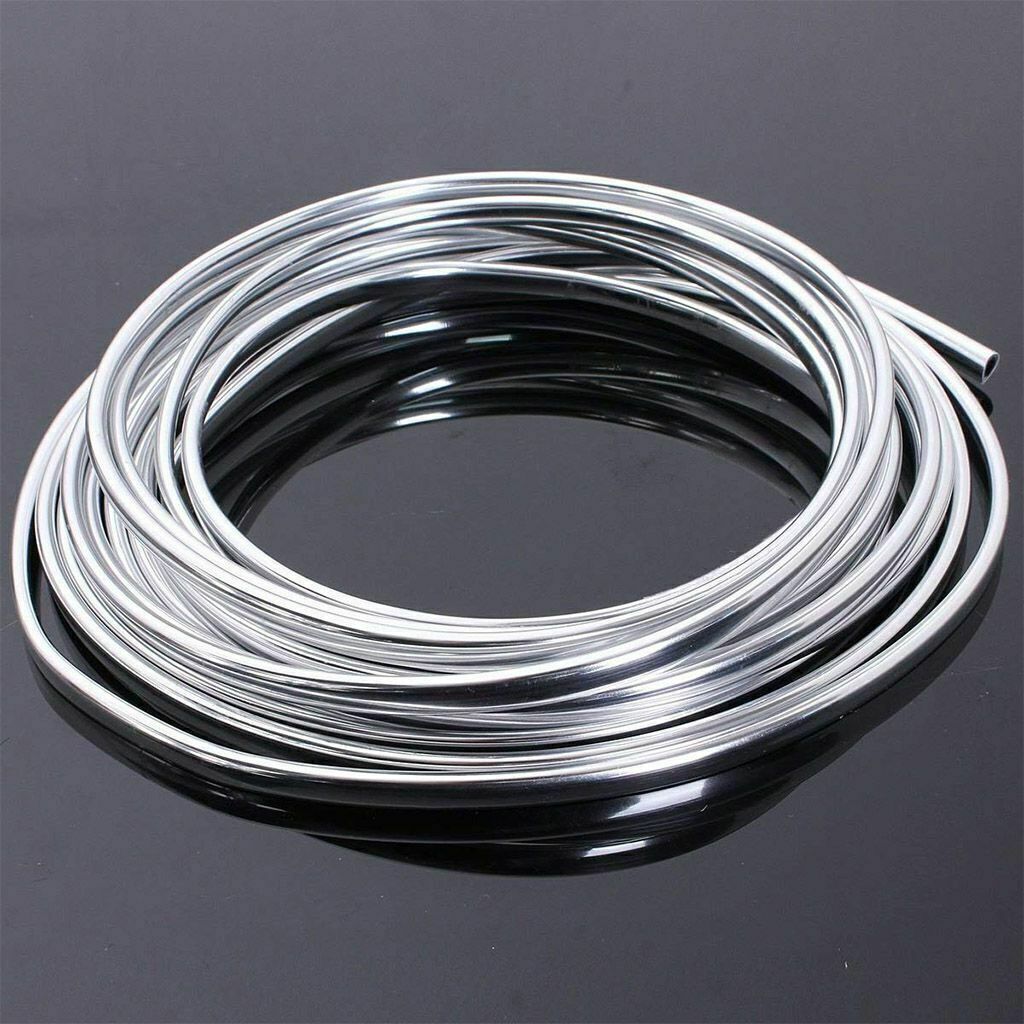 19FT Chrome Car Door Edge Molding Trim Seal Strip Scratch Protector Guard Decor@