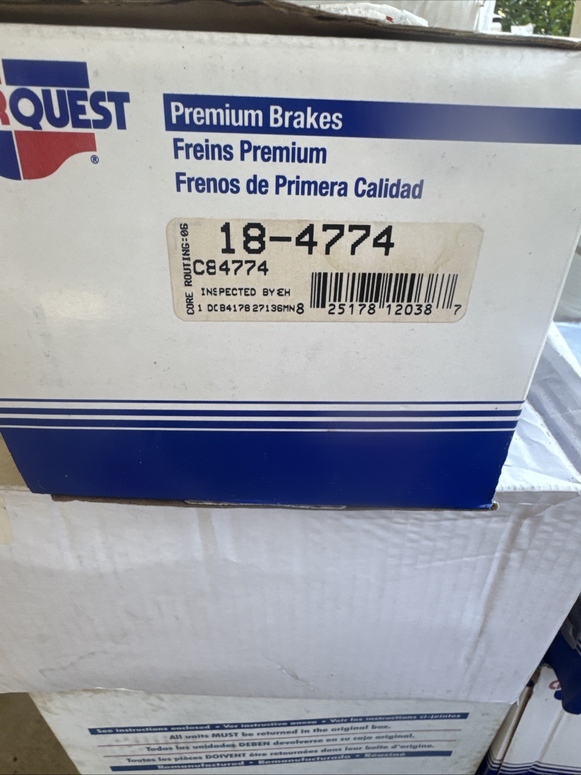 Disc Brake Caliper-Unloaded rearLeft/Right Cardone 18-4774 Reman No Core Needed