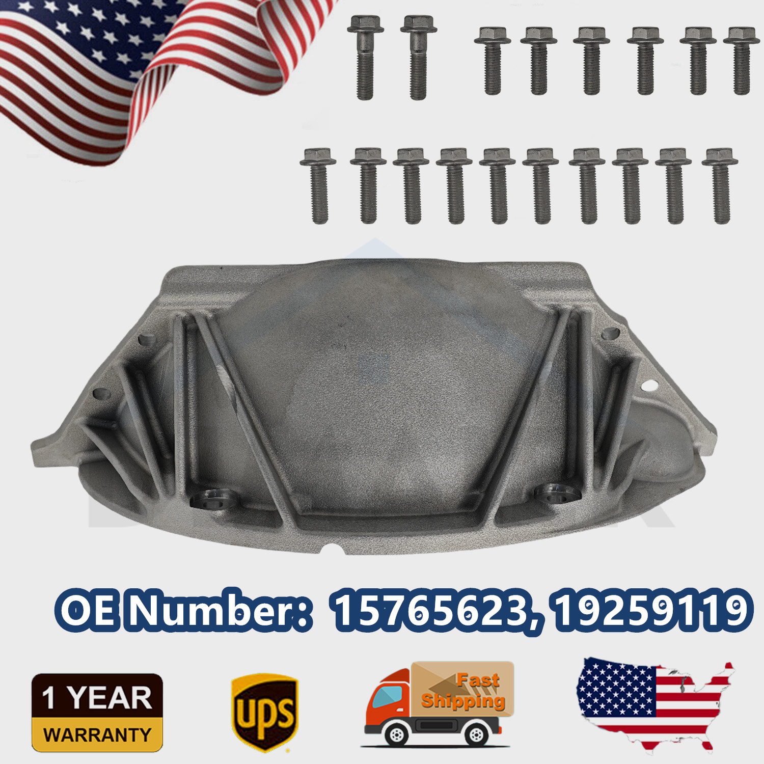 4L80/4L80E Transmission Dust Cover Trans Inspection Cover Kit w/ Bolts 15765623