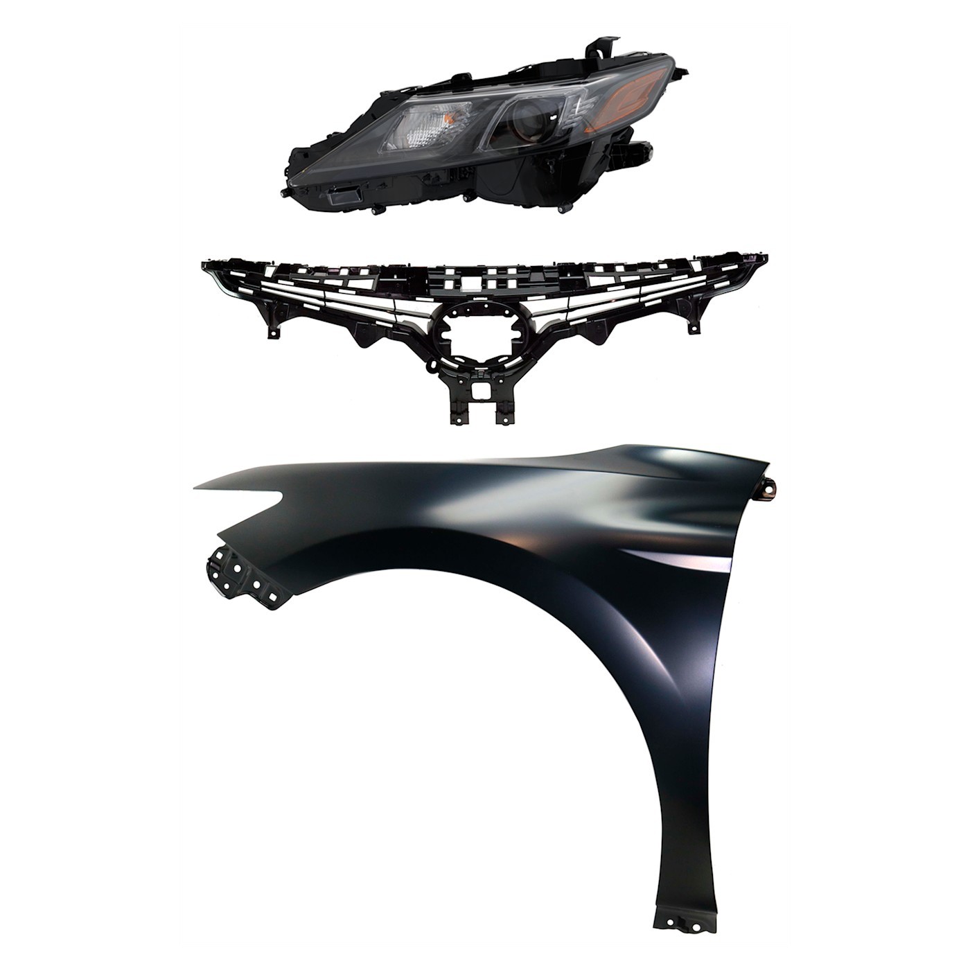 Headlight Kit For 2018-2020 Toyota Camry Driver Side Assy Halogen US Built Model