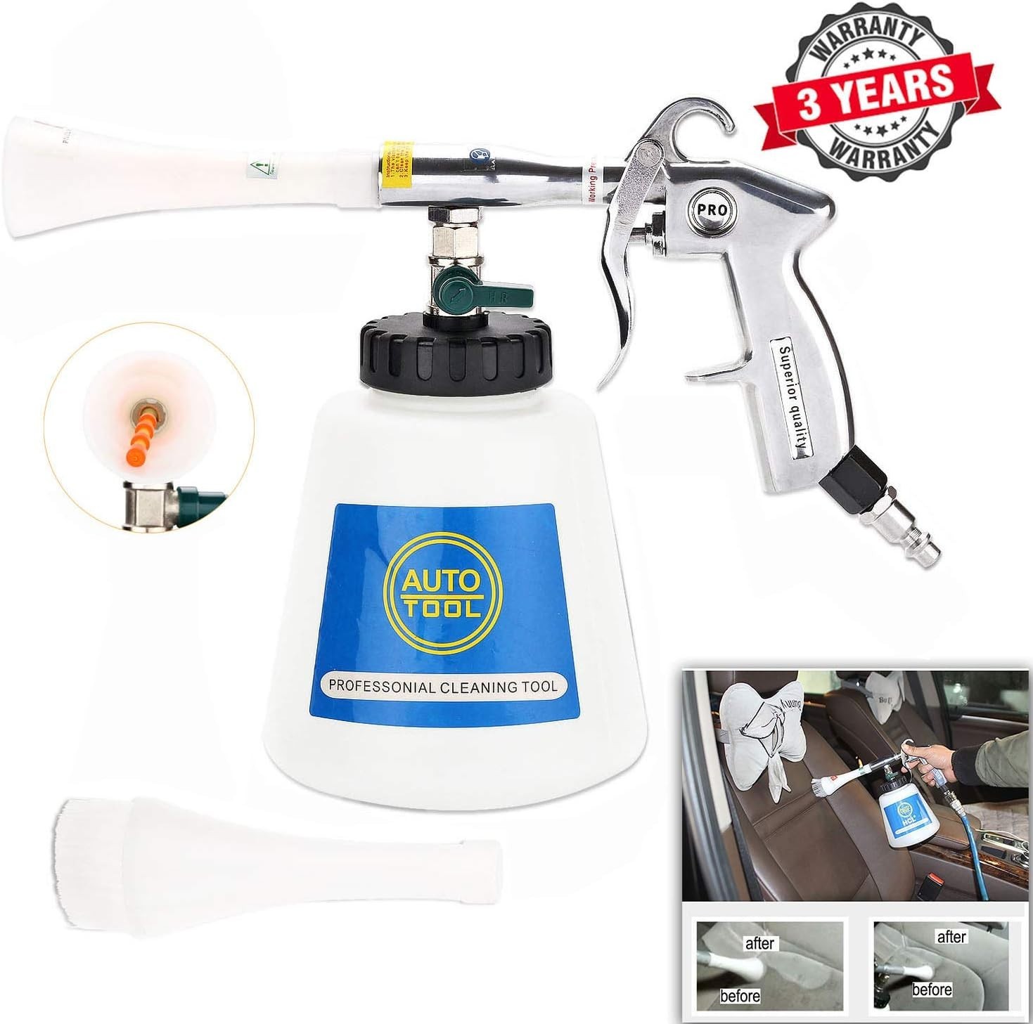 Tornado Car Cleaning Tool Spray Cleaner Gun Detailing for Car Interior