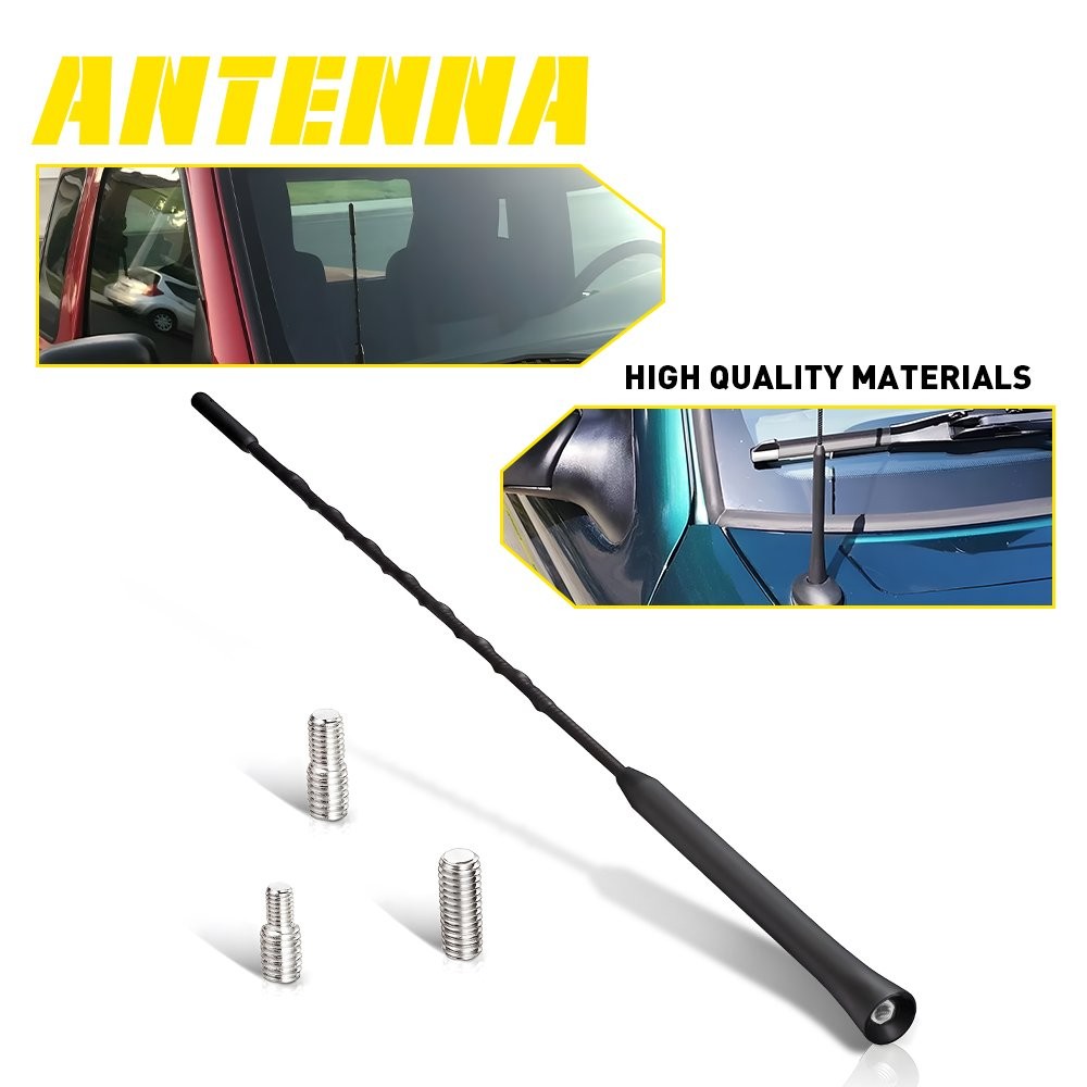 12″ Black Am/Fm Mast Antenna Black for Ford Eco Sport 2018-2022
