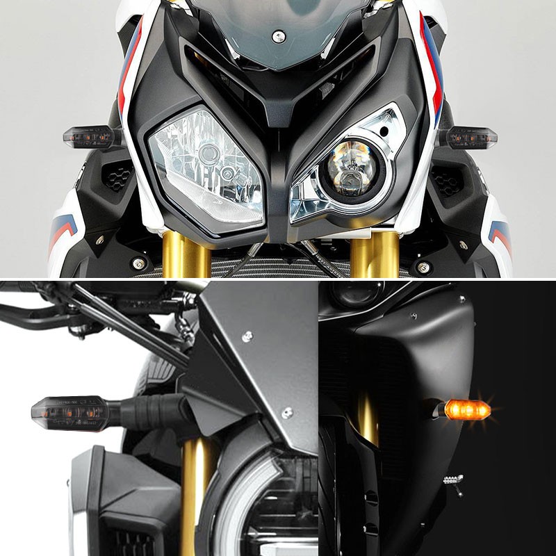 4x Motorcycle LED Turn Signal Blinker Lights Indicator Amber For Honda Yamaha