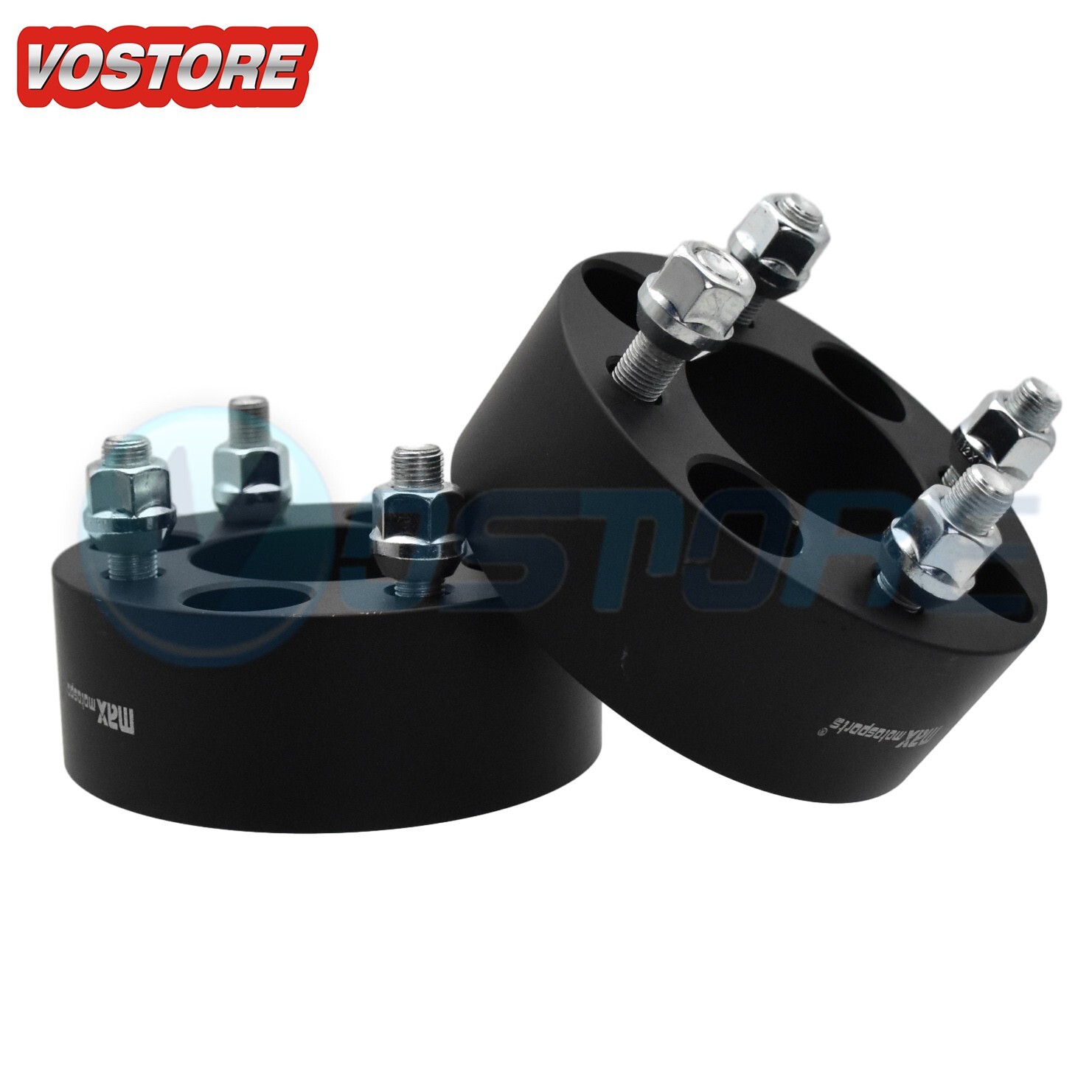 2PC 2″ 4×4 Black Wheel Spacers 4×101.6 1/2″x20 for EZ GO EZGO Club Car Golf Cart