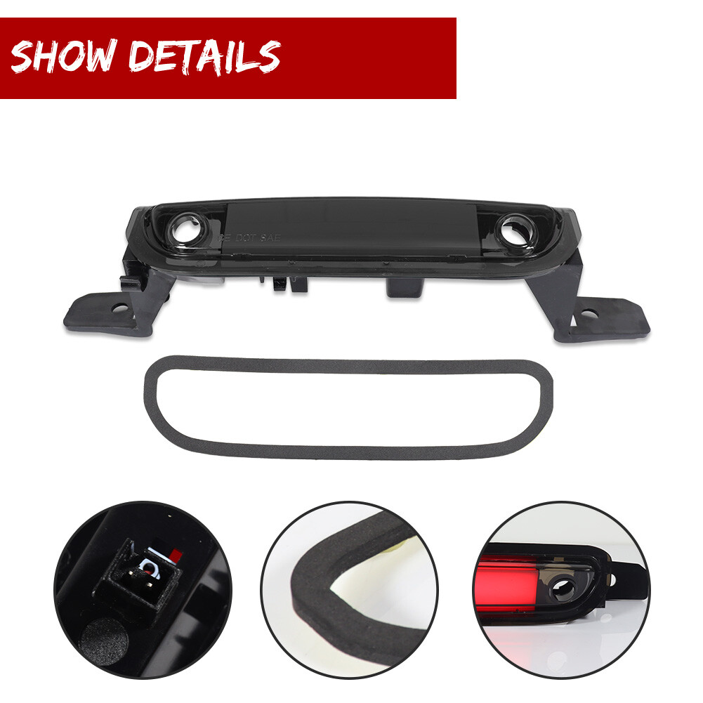 Smoked 3RD Rear High Mount Brake Stop Red LED Light For 2015-2023 Chrysler 300