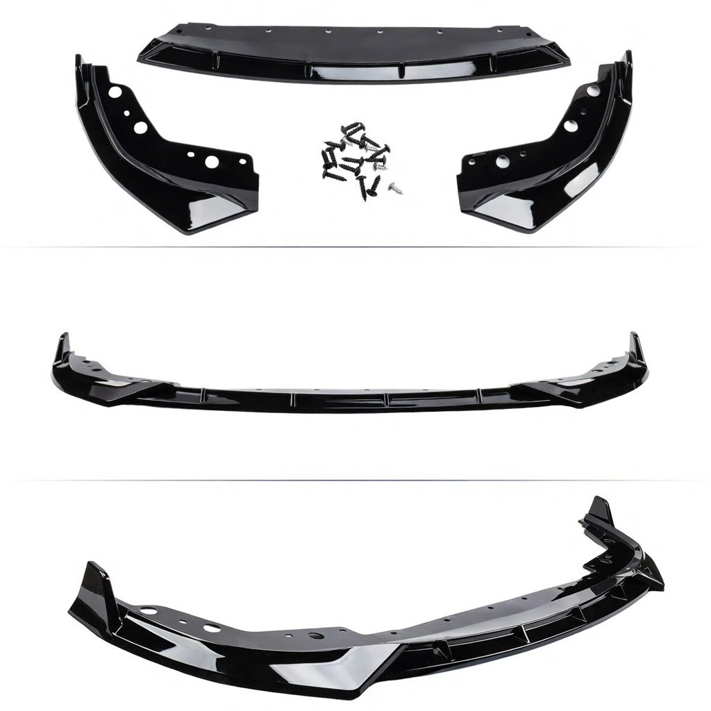 Gloss Black MP Style For 2023-2024 BMW G20 M340i 330i M Sport Front Bumper Lip