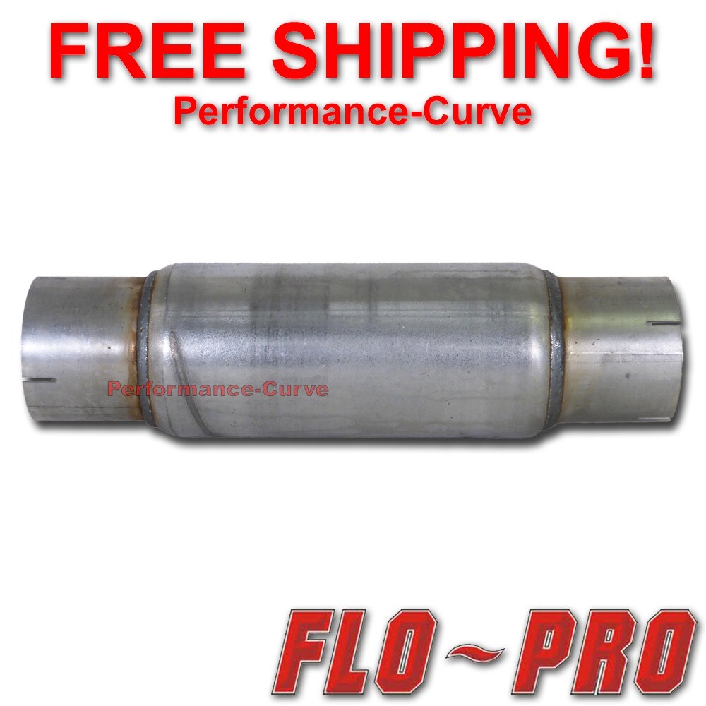 Flo Pro Twister F5 Exhaust Muffler – Race / Diesel / Resonator 4″ In – 18″ Long